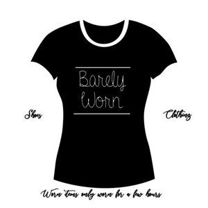 All worn items were worn only a few hours one day